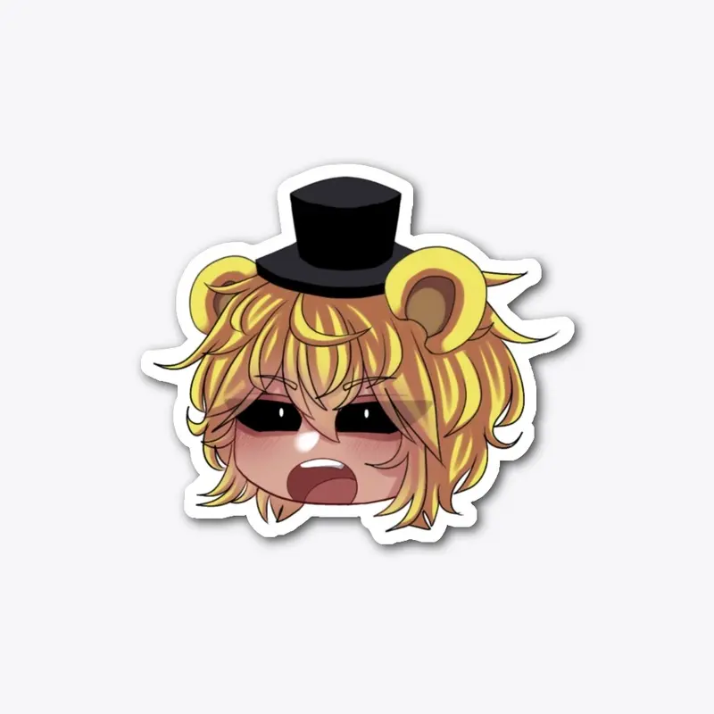 Humanized Golden Freddy Sticker